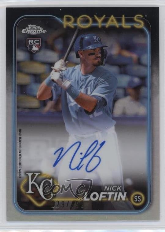 2024 Topps Chrome Rookie Auto Refractor 129/499 Nick Loftin #RA-NL Auto RC 0my5