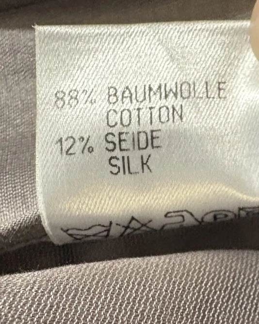 Pantalones de pierna ancha Jil Sander talla 40, seda y algodón con bolsillos, usados en excelente estado Foto 3 de 4