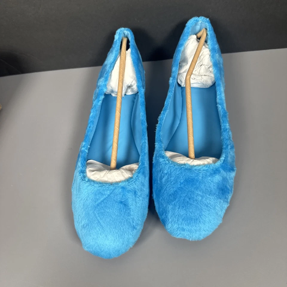 NEW Jessica Simpson Fuzzy Blue Ballet Slippers JS-BRINLEY Women’s Size 11M - Image 4 of 4