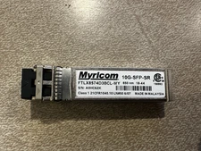 Myricom FTLX8571D3BCL-MY 10GbE SFP+ SR 850nm Transceiver Module P/N: 10G-SFP-SR