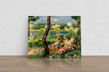 Pierre-Auguste Renoir "Beaulieu, Women and LIt" Canvas Print Wall Art Home Decor