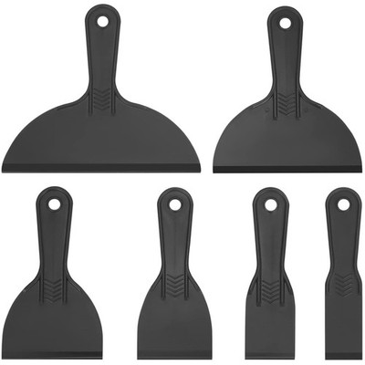 6 Stücke Kunststoffspachtel Zubehör Set, Spachtelmesser Schaber Kittmesser We...