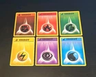 LP/MP Pokemon Base Set Complete Energy Card Lightning Fire Water Psychic 101/102
