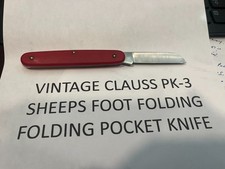 CLAUSS PK-3 POCKET KNIFE. MADE IN USA