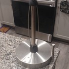 Lifetime Brands Freestanding Stainless Steel Paper Towel Holder Weighted Base — photo 1