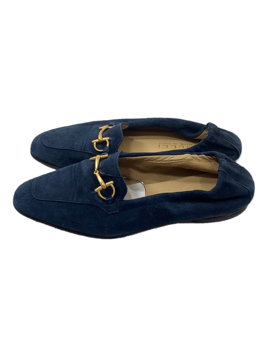 GUCCI Navy Suede Loafers Size 36 Price 1295