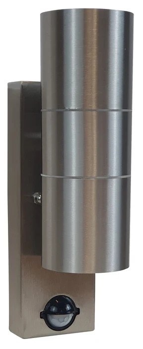 Timeguard Stainless Up & Down Light LED / GU10 with PIR Motion Sensor UDSS2PIR