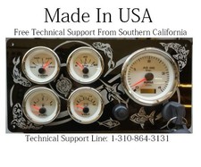 Marine Engine Panel For Diesel Engine (Sea Life Tattoo Series) - Made In USA