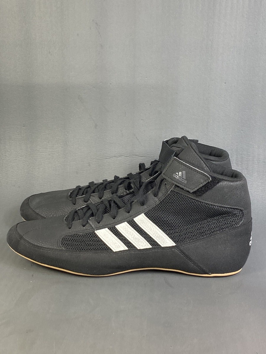 ADIDAS HVC 2 Athletic gym Wrestling Men Shoes Black White Gum mens size 13  | eBay