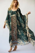 Anna Sui X Free People Upcycled Kaftan Kimono Size S/M Made In USA NWT $708