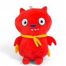Uglydolls Lucky Red Vampire Plush Nanco 2019 Yellow Cape 14 Inch