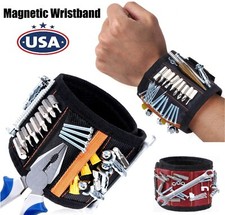 Magnetic Wristband Strong Magnets Holding Wrench Screw Nail Bit DIY Handyman USA