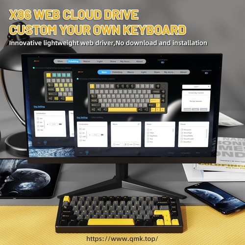 ATTACK SHARK X86 Tri-modes 75% Wireless Custom Aluminum Mechanical Keyboard - Picture 24 of 33