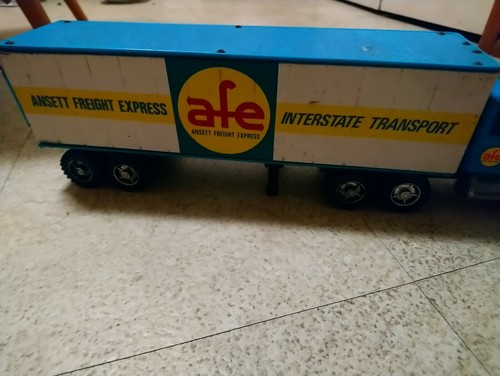 Rare Vintage Anset Freight AFE Semi Trailer Truck Blue - Imagen 7 de 12