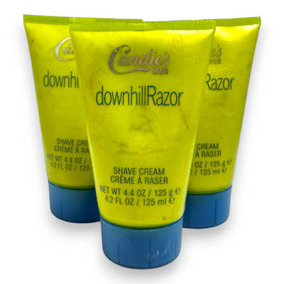 Candie's Downhill Razor Shave Cream 4.4oz. LOT OF 3