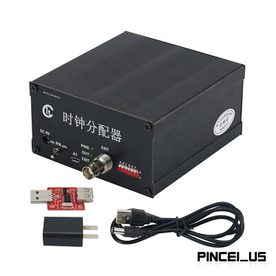 CG-001-AT Frequency Divider Clock Divider w/ 10MHZ OCXO AT Function 8CH Out SZ