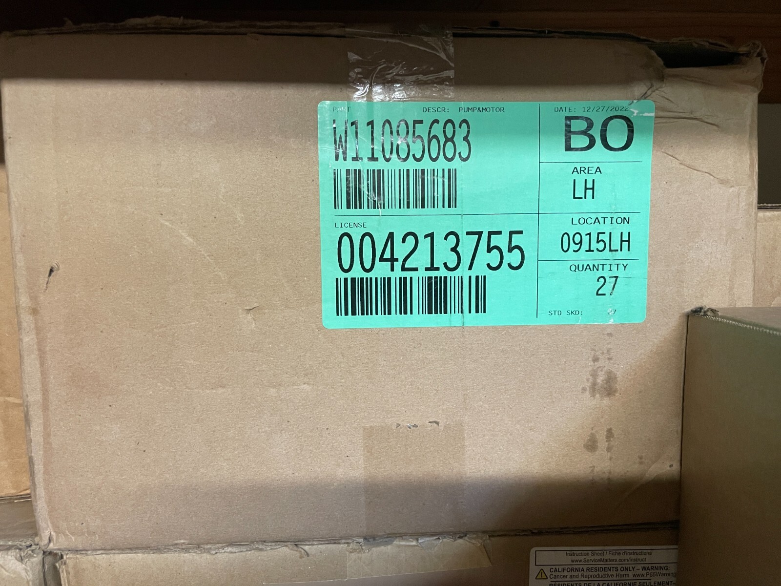 Whirlpool Dishwasher Pump & Motor OEM W11085683 W10917110 W11164469 G2 G3 Replacement