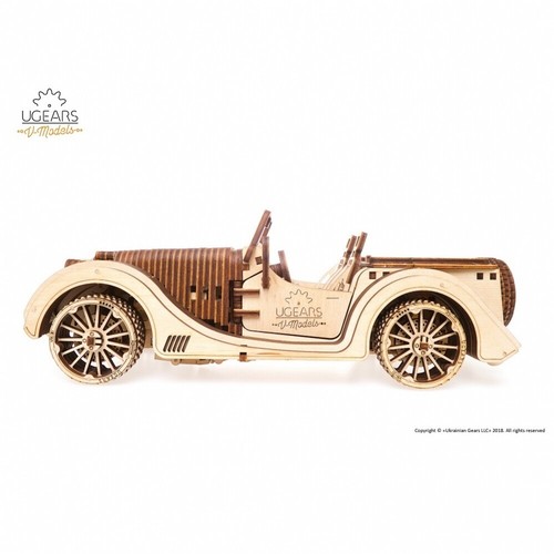 Roadster UGEARS Wooden 3D Mechanical Gear Model Kit Roadster VM-01 UTG0037 - 第 5/11 張圖片