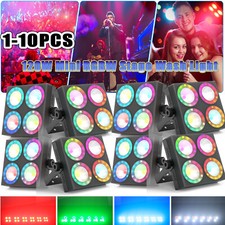 120W Mini RGBW Stage Wash Par Light DMX Party Show Audience Blinder Spotlight