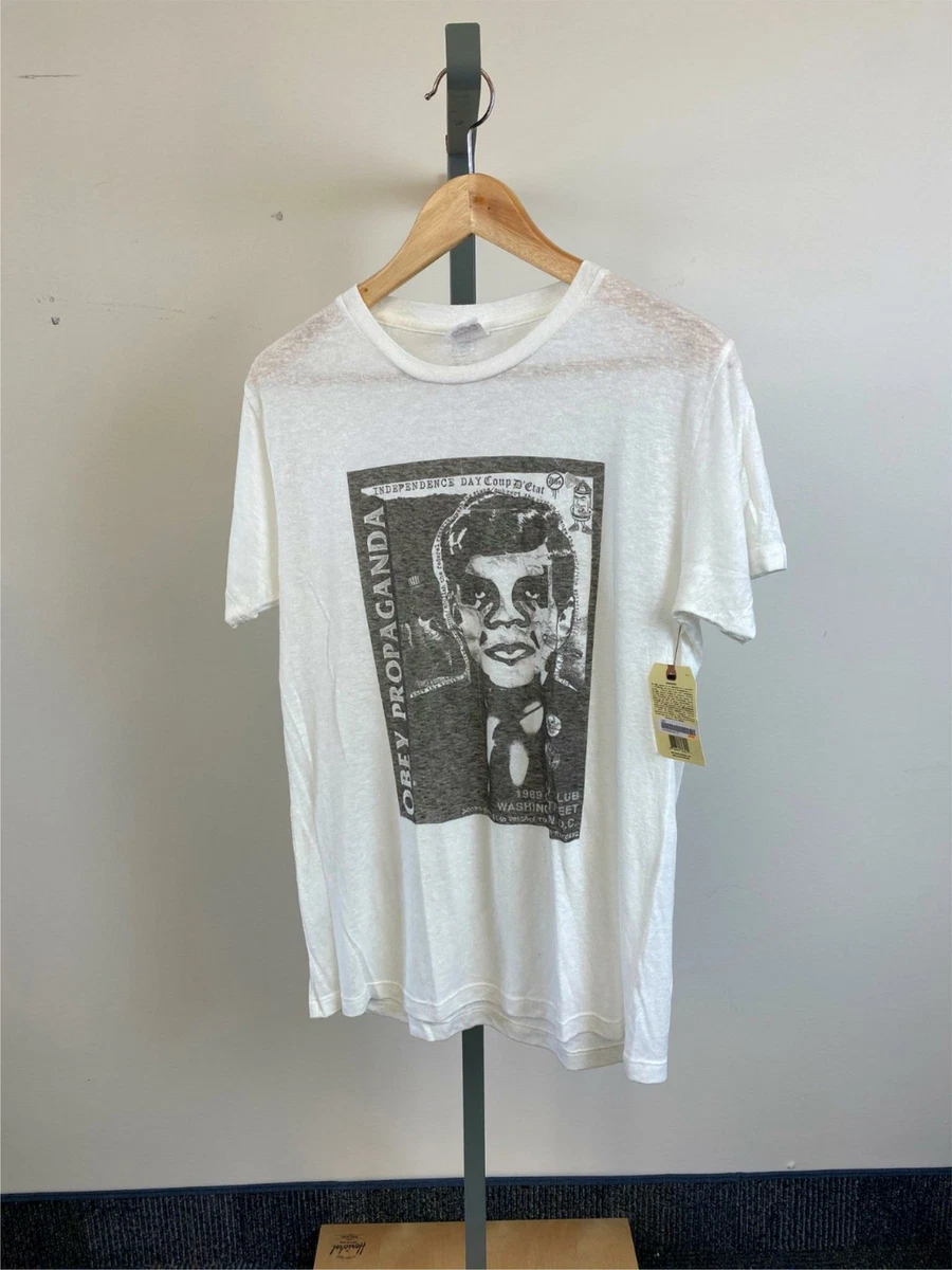 Obey Political Propaganda Tee White Artist New Men T-Shirt 163690508-WHT -  Small