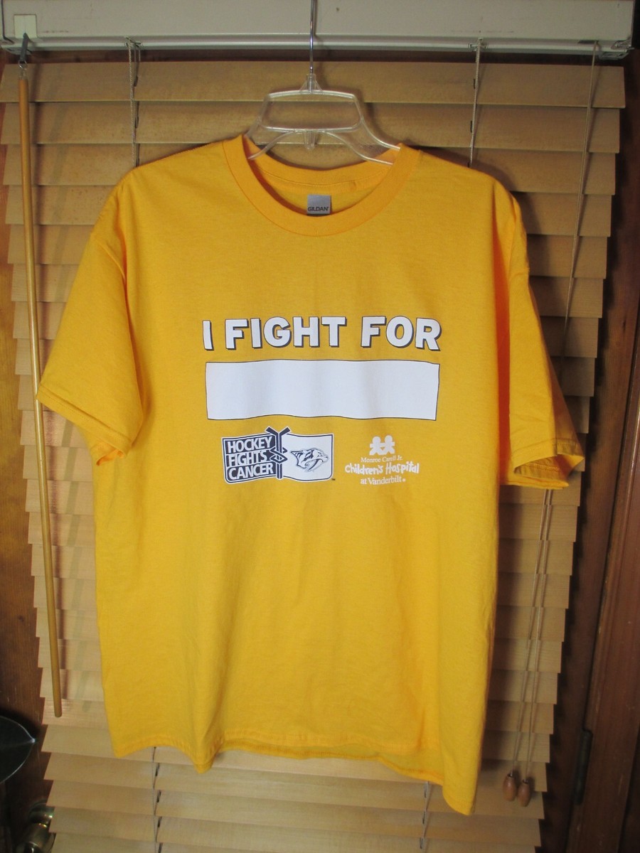 Nashville Predators NHL Men's XL Yellow T-Shirt Game Promo