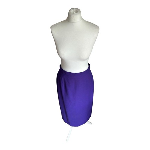 Vintage Jacques Vert Purple Two Piece Womens Suit Skirt 14 & Jacket 16 Wedding - Picture 6 of 17