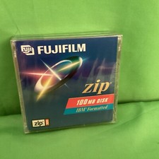 2 FUJIFILM ZIP IBM FORMATTED 100 MB DISKS. Brand New Factory Sealed.