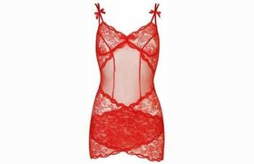 Agent Provocateur Red Love Lace Brief - NWOT
