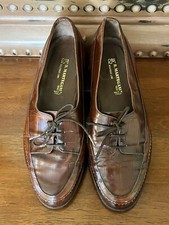 R. Martegani Men  s Sz 7.5 D Brown Croc Embossed 1891 Shoes