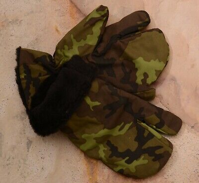 Fleece Lined Mittens Surplus Military Czech Army 95 Pattern Winter Gloves