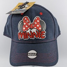 NWT Genuine Disney Minnie Mouse Ears Bow Jerry Leigh Navy Blue Baseball Hat Cap