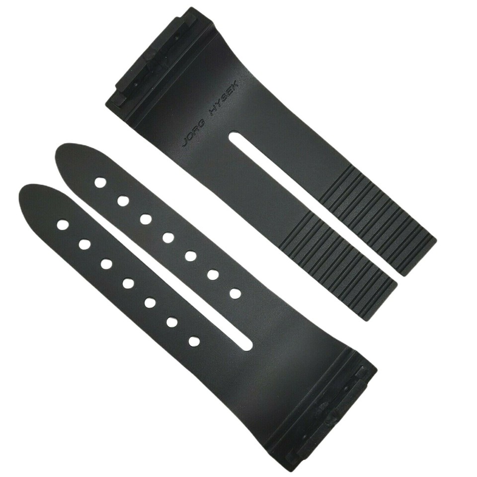 GENUINE - JORG HYSEK - KILADA - 35 / 24 MM - RUBBER WATCH STRAP - BAND ...