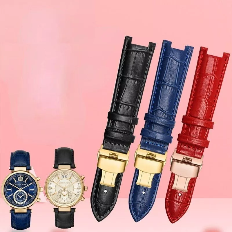 Michael kors hotsell leather watch band