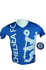 Rhinoxgroup Youth Chelsea Soccer Poly Shirt Soccer Youth Jersey -02