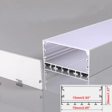 75mm x 35mm Led Aluminum Profile Office Ceiling Light Channel for LED Strip