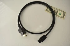 5ft Straight Wire "The Power Conductor" Triaxial IEC Mains Cable - Made In USA