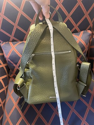 NWT REBECCA MINKOFF LARGE JULIAN BACKPACK - LEATHER - Green  display picture 3