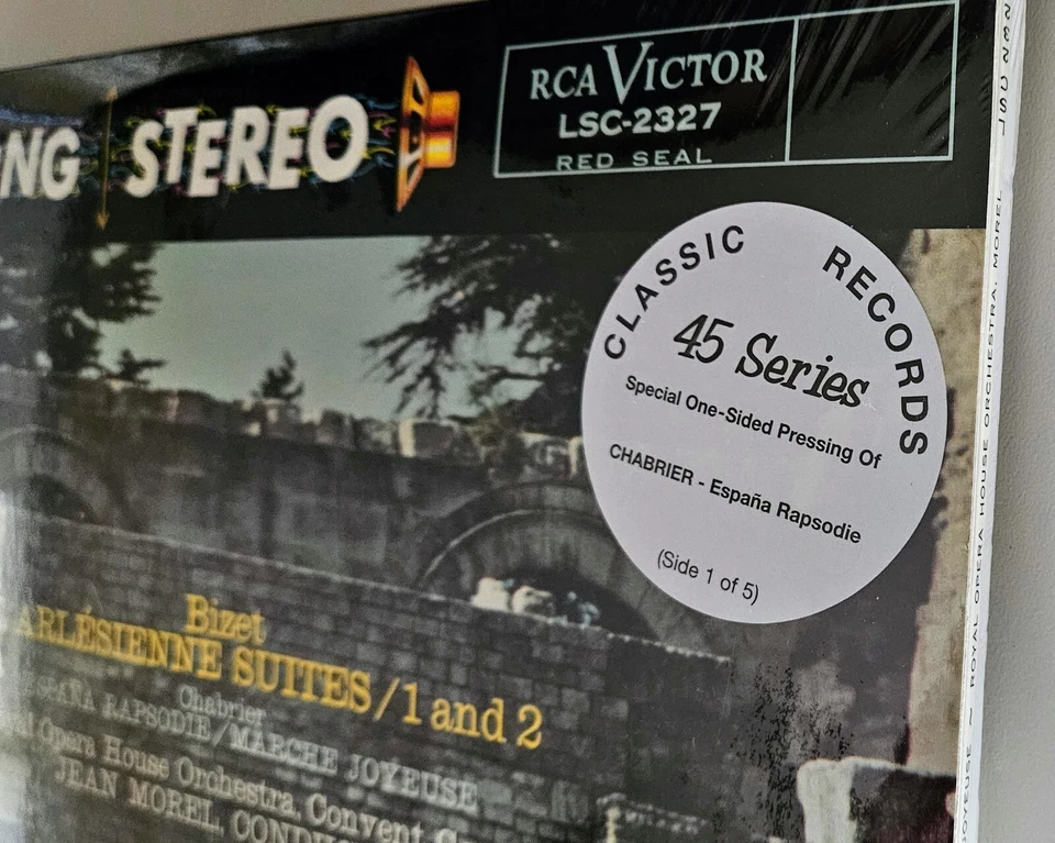 Bizet L'Arlesienne Suites Chabrier Espana Classic 180 Gram 45 RPM 5 LP - Sealed! - Image 2 of 4