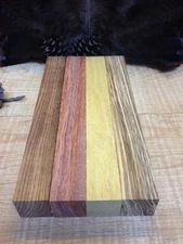 4-Turkey Pot call Striker Turning Blanks Premium Zebrawood-YellowHeart- etc