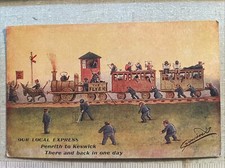 c1900 Penrith To Keswick Local Express - Comic Train Humor - Cynicus Postcard