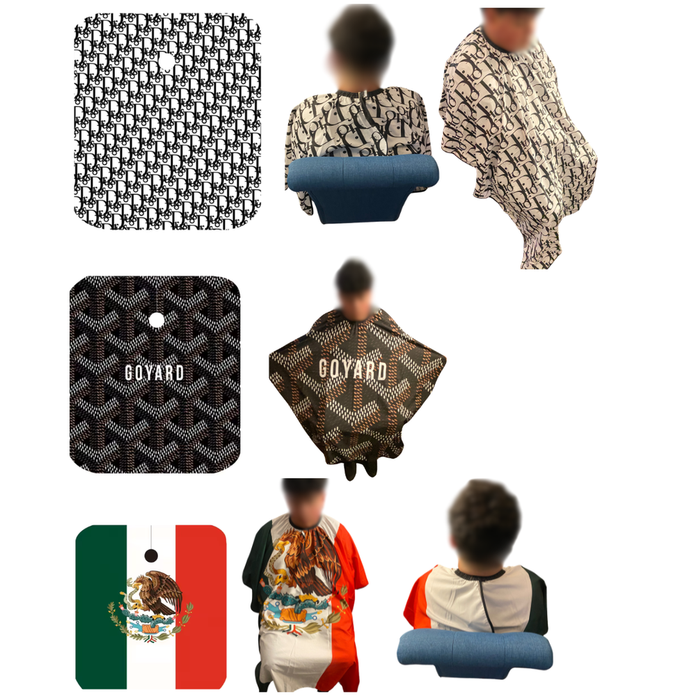 Luxury Barber Capes & Hair Stylist Capes Scarface, Pablo Escobar, Chalino,
