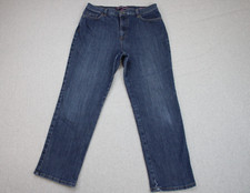 Gloria Vanderbilt Jeans Womens 14 Blue Denim Amanda High-Rise Straight Leg