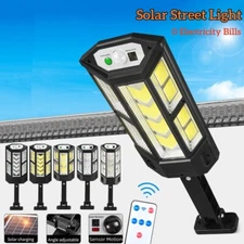 PIR Sensor LED Solar Street Light Commercial Dusk To Dawn Outdoor Road Wall Lamp