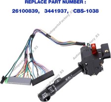 Turn Signal Switch for 1999-2002 Chevy GMC Trucks/SUVs with Part Number 26100839