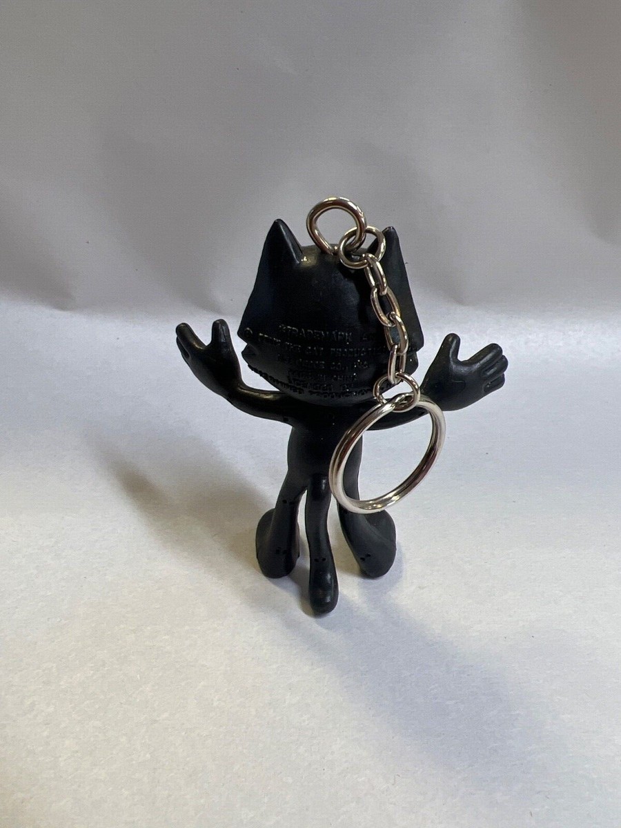 Vintage Felix The Cat Posable Keychain Nice 3.5