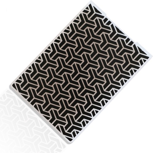 Carpeta de estampado de plástico 3DPlastic plantilla de fondant floral corte álbum de recortes hágalo usted mismo - Imagen 3 de 19