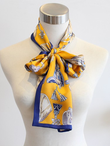 Dames écharpe de 100% soie,Foulard Soie Femme , 145 * 15 cm Ruban - Picture 12 of 71