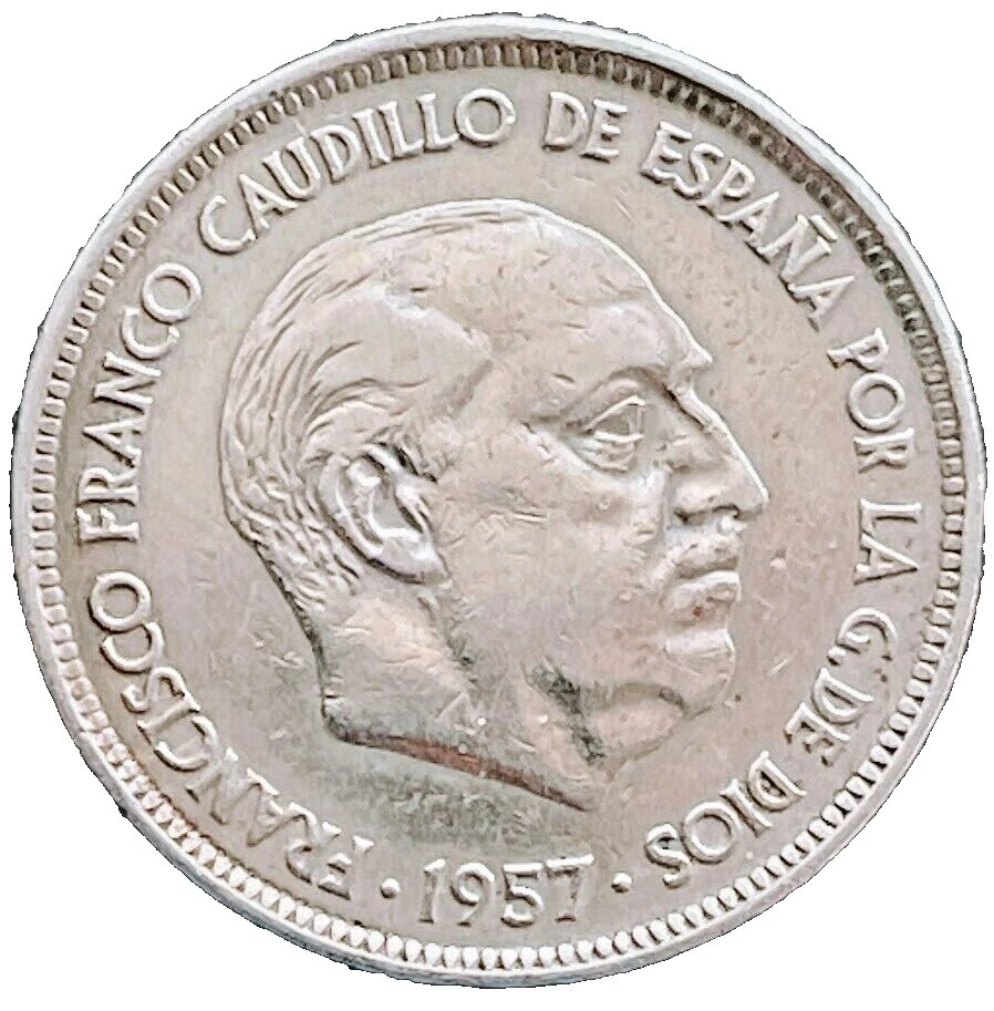 Nickel Ungraded Peseta Spanish Coins