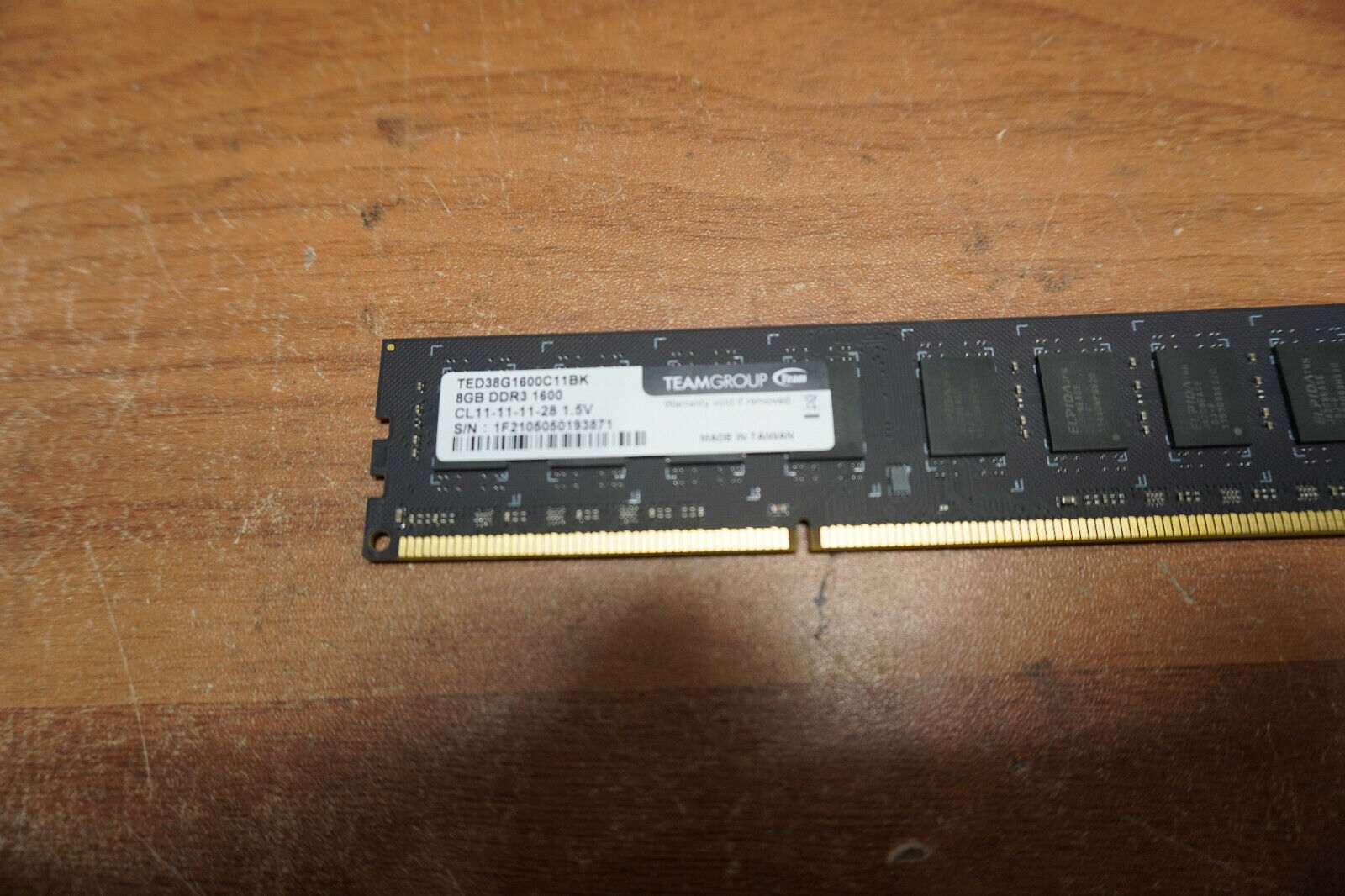 Team Elite 8GB DDR3 SDRAM DDR3 1600 (PC3 12800) Desktop Memory