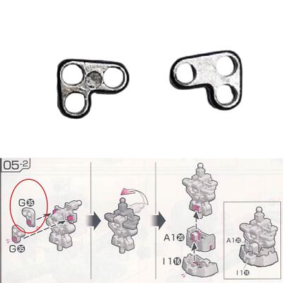For RG 1/144 RX-0 Banshee Unicorn Full Armor Model 2PCs Metal Replace Parts G35